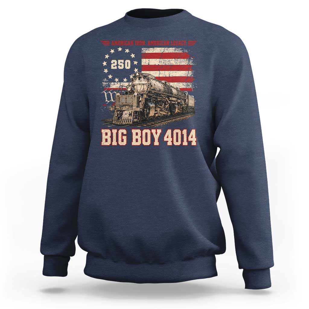 Train USA 250th Anniversary Sweatshirt American Iron Legacy Steam Locomotive Railroad Train Engine