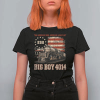 Train USA 250th Anniversary T Shirt For Women American Iron Legacy Steam Locomotive Railroad Train Engine