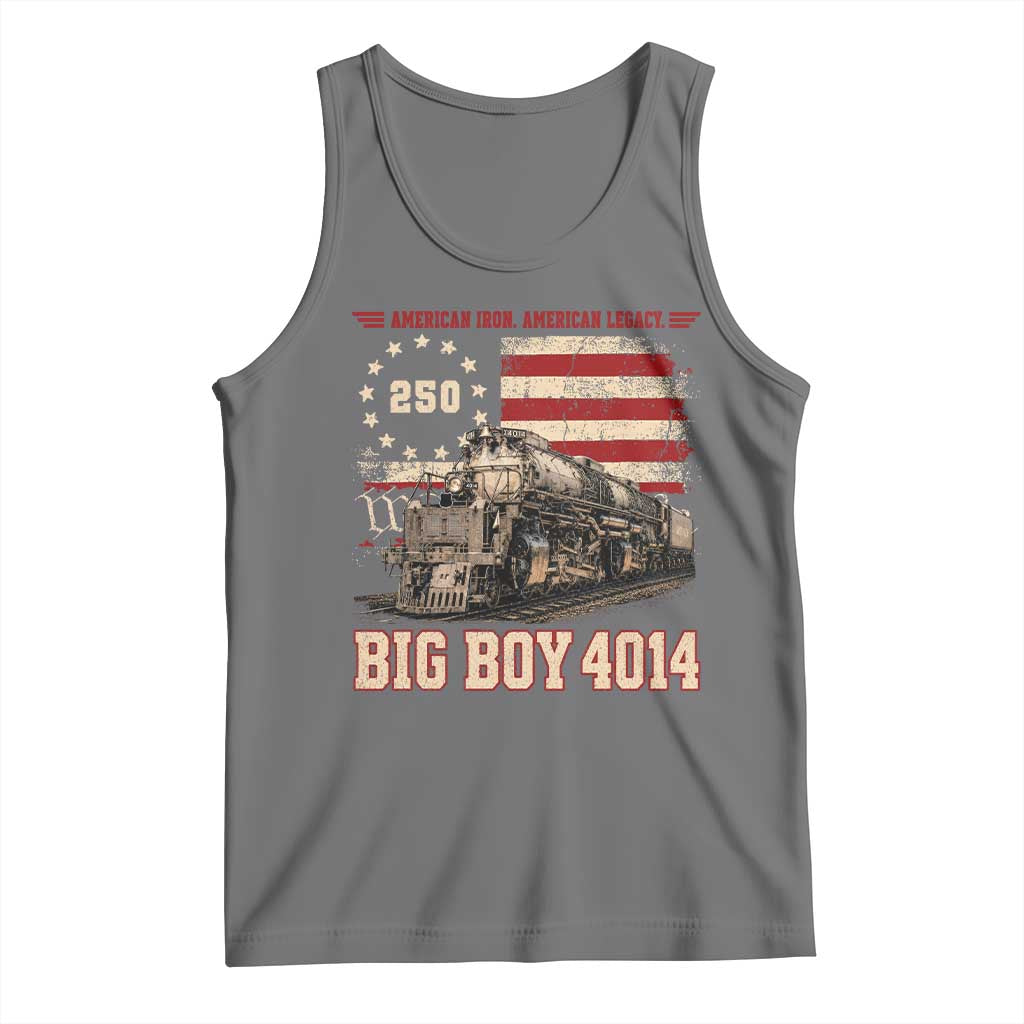 Train USA 250th Anniversary Tank Top American Iron Legacy Steam Locomotive Railroad Train Engine
