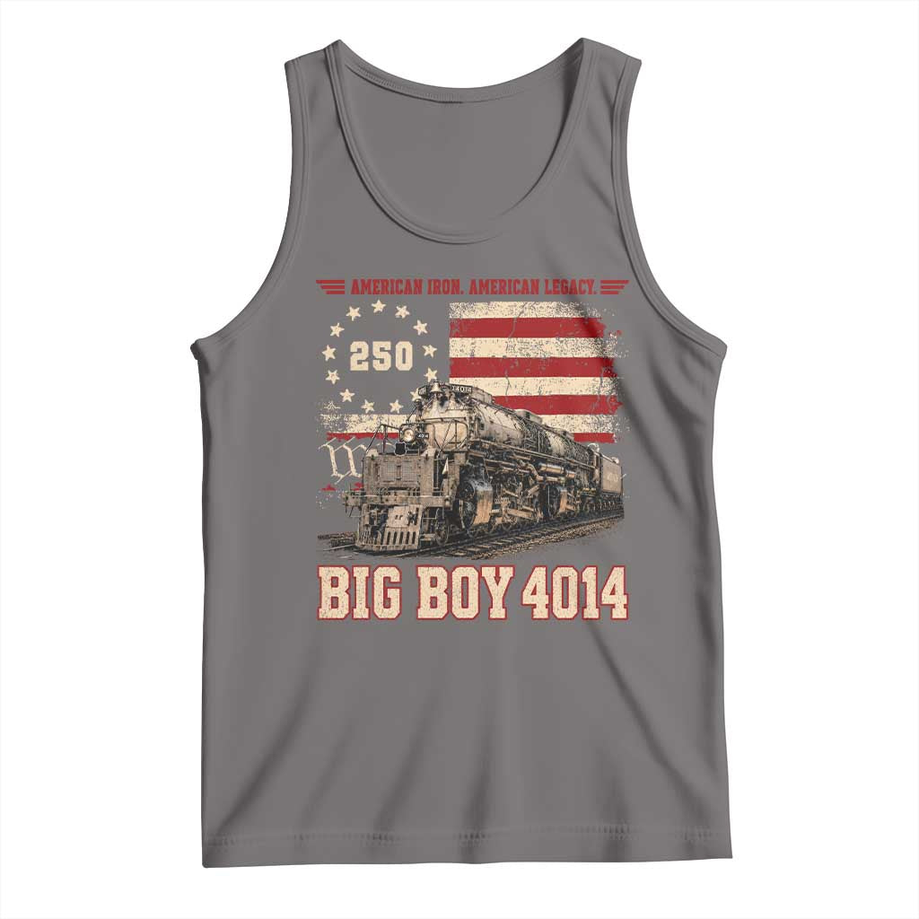 Train USA 250th Anniversary Tank Top American Iron Legacy Steam Locomotive Railroad Train Engine