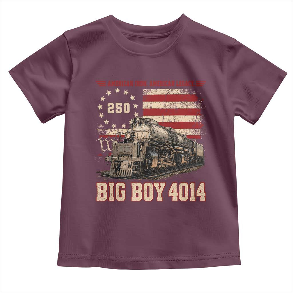 Train USA 250th Anniversary Toddler T Shirt American Iron Legacy Steam Locomotive Railroad Train Engine