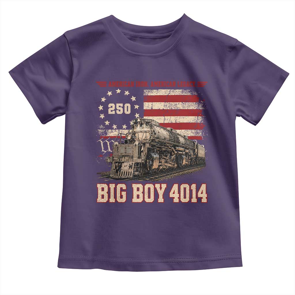 Train USA 250th Anniversary Toddler T Shirt American Iron Legacy Steam Locomotive Railroad Train Engine