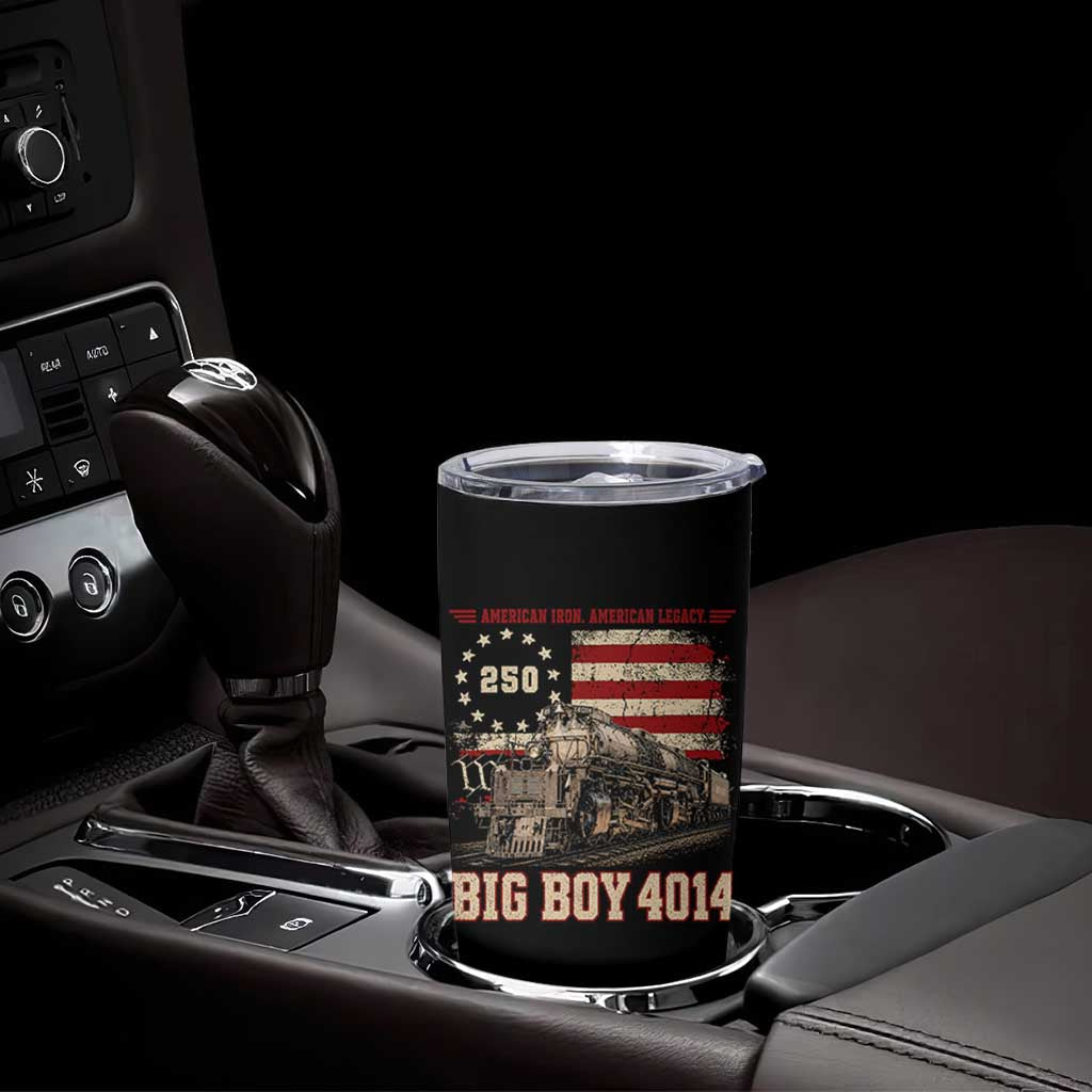 Train USA 250th Anniversary Tumbler Cup American Iron Legacy Steam Locomotive Railroad Train Engine