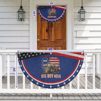 Train USA 250th Anniversary Patriotic Fan Flag American Iron Legacy Steam Locomotive Railroad Train Engine