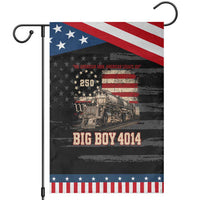 Train USA 250th Anniversary Patriotic Garden Flag American Iron Legacy Steam Locomotive Railroad Train Engine