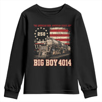 Train USA 250th Anniversary Youth Sweatshirt American Iron Legacy Steam Locomotive Railroad Train Engine
