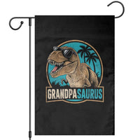 Dinosaur Grandfather Garden Flag Funny Grandpasaurus Fathers Day Family Matching