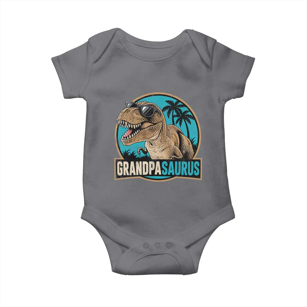 Dinosaur Grandfather Baby Onesie Funny Grandpasaurus Fathers Day Family Matching