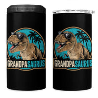 Dinosaur Grandfather 4 in 1 Can Cooler Tumbler Funny Grandpasaurus Fathers Day Family Matching