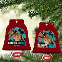 Dinosaur Grandfather Ceramic Ornament Funny Grandpasaurus Fathers Day Family Matching
