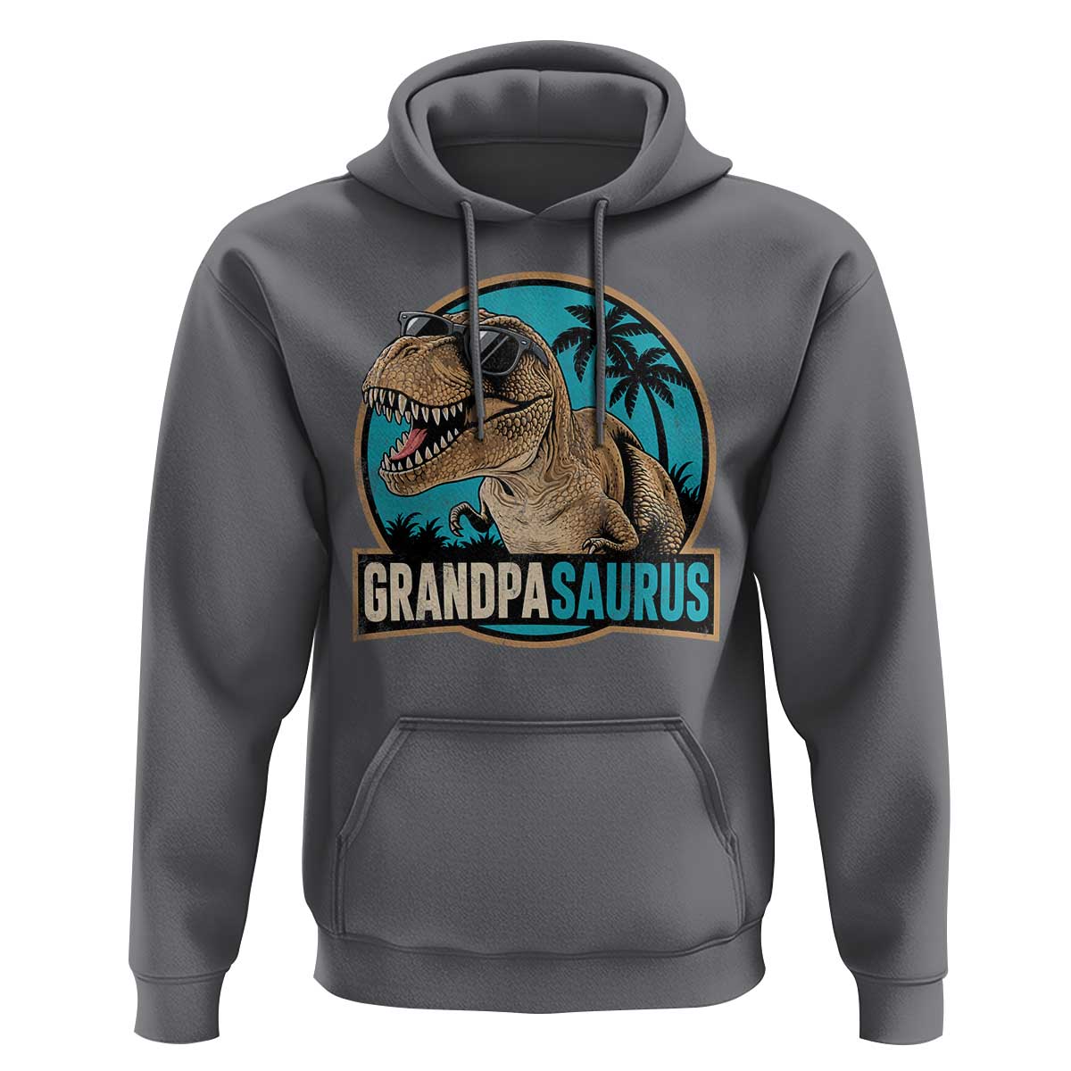 Dinosaur Grandfather Hoodie Funny Grandpasaurus Fathers Day Family Matching