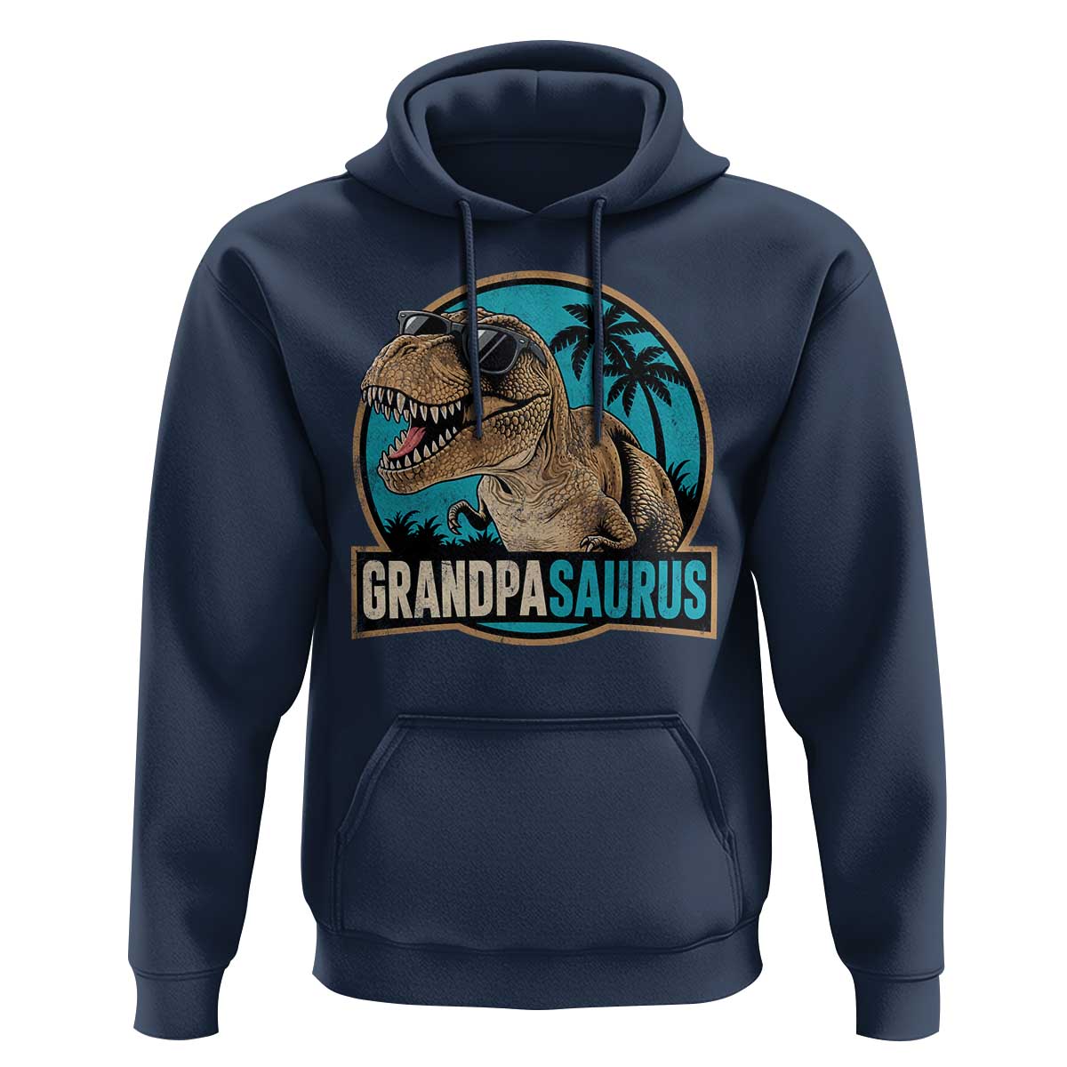 Dinosaur Grandfather Hoodie Funny Grandpasaurus Fathers Day Family Matching