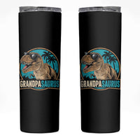 Dinosaur Grandfather Skinny Tumbler Funny Grandpasaurus Fathers Day Family Matching