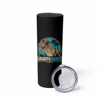 Dinosaur Grandfather Skinny Tumbler Funny Grandpasaurus Fathers Day Family Matching