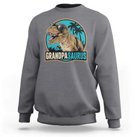 Dinosaur Grandfather Sweatshirt Funny Grandpasaurus Fathers Day Family Matching