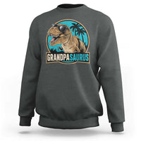 Dinosaur Grandfather Sweatshirt Funny Grandpasaurus Fathers Day Family Matching