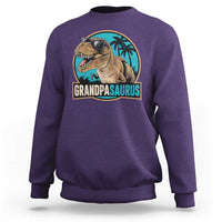 Dinosaur Grandfather Sweatshirt Funny Grandpasaurus Fathers Day Family Matching