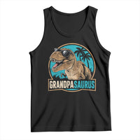 Dinosaur Grandfather Tank Top Funny Grandpasaurus Fathers Day Family Matching