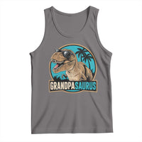 Dinosaur Grandfather Tank Top Funny Grandpasaurus Fathers Day Family Matching