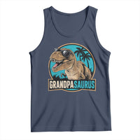 Dinosaur Grandfather Tank Top Funny Grandpasaurus Fathers Day Family Matching