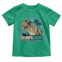 Dinosaur Grandfather Toddler T Shirt Funny Grandpasaurus Fathers Day Family Matching