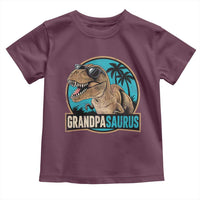 Dinosaur Grandfather Toddler T Shirt Funny Grandpasaurus Fathers Day Family Matching