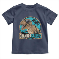 Dinosaur Grandfather Toddler T Shirt Funny Grandpasaurus Fathers Day Family Matching