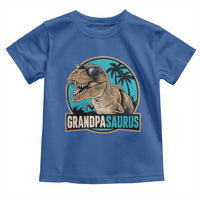 Dinosaur Grandfather Toddler T Shirt Funny Grandpasaurus Fathers Day Family Matching