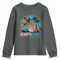 Dinosaur Grandfather Youth Sweatshirt Funny Grandpasaurus Fathers Day Family Matching
