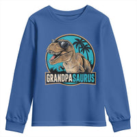 Dinosaur Grandfather Youth Sweatshirt Funny Grandpasaurus Fathers Day Family Matching
