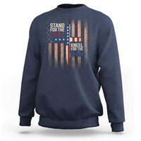 Stand For The Flag Kneel For The Cross Sweatshirt Patriotic Faith Vintage American Flag