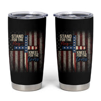 Stand For The Flag Kneel For The Cross Tumbler Cup Patriotic Faith Vintage American Flag