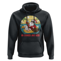 Funny Christmas In July Hoodie No Cookies Just Beer Santa Summer Season Eagle Float - Wonder Print Shop