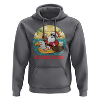Funny Christmas In July Hoodie No Cookies Just Beer Santa Summer Season Eagle Float - Wonder Print Shop