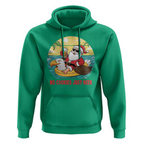 Funny Christmas In July Hoodie No Cookies Just Beer Santa Summer Season Eagle Float - Wonder Print Shop