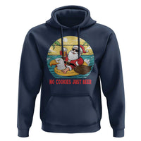 Funny Christmas In July Hoodie No Cookies Just Beer Santa Summer Season Eagle Float - Wonder Print Shop