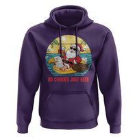 Funny Christmas In July Hoodie No Cookies Just Beer Santa Summer Season Eagle Float - Wonder Print Shop