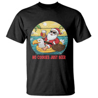 Funny Christmas In July T Shirt No Cookies Just Beer Santa Summer Season Eagle Float - Wonder Print Shop
