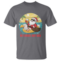 Funny Christmas In July T Shirt No Cookies Just Beer Santa Summer Season Eagle Float - Wonder Print Shop