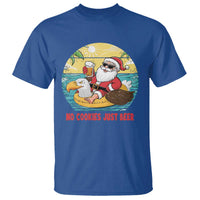 Funny Christmas In July T Shirt No Cookies Just Beer Santa Summer Season Eagle Float - Wonder Print Shop
