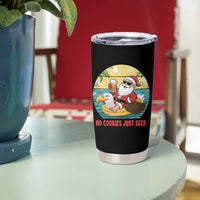Funny Christmas In July Tumbler Cup No Cookies Just Beer Santa Summer Season Eagle Float - Wonder Print Shop