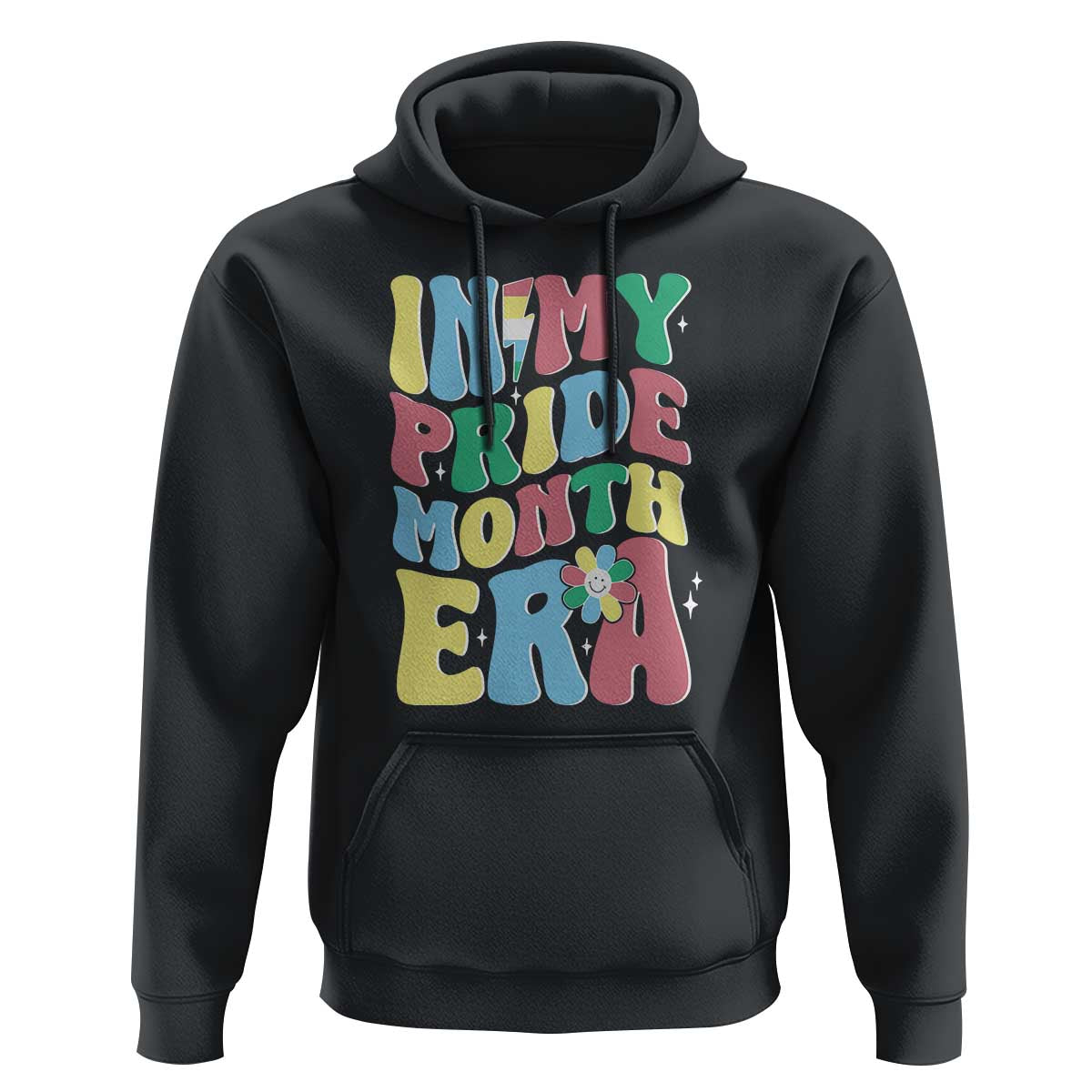 Disability Pride Month Hoodie In My Pride Month Era Retro Groovy Flower - Wonder Print Shop