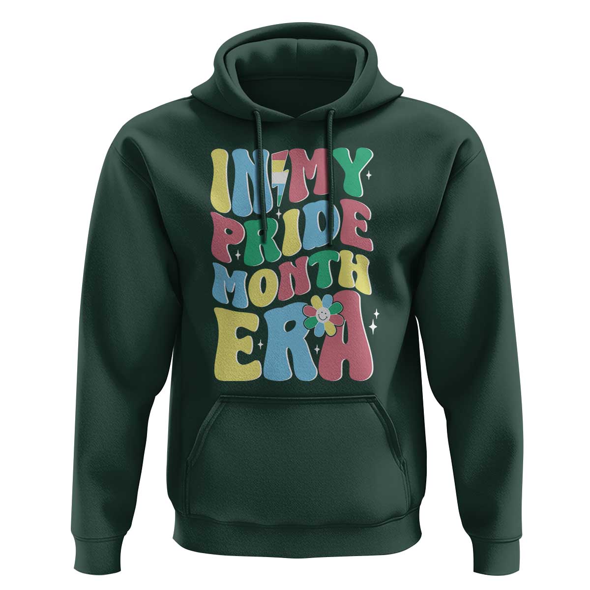 Disability Pride Month Hoodie In My Pride Month Era Retro Groovy Flower - Wonder Print Shop
