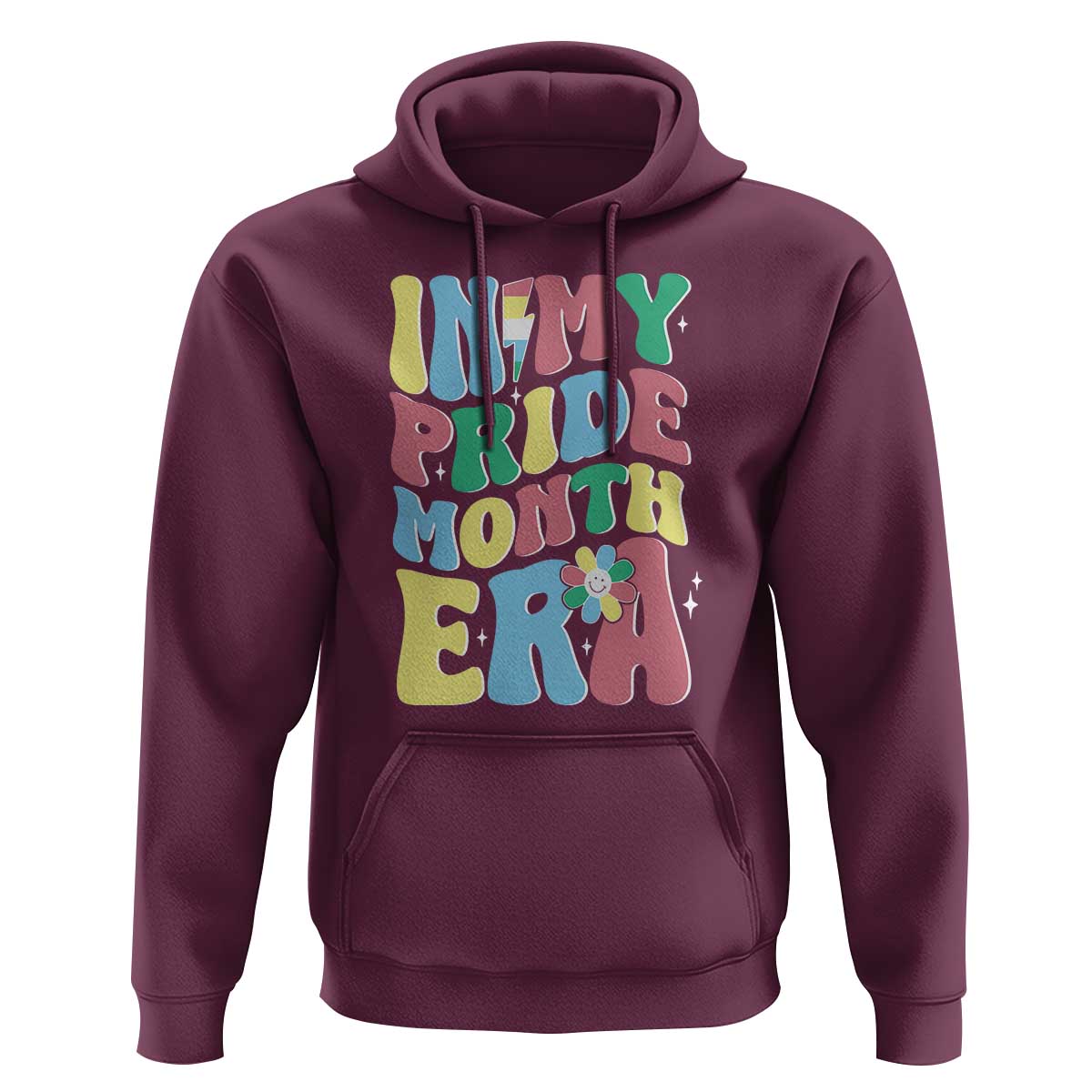 Disability Pride Month Hoodie In My Pride Month Era Retro Groovy Flower - Wonder Print Shop