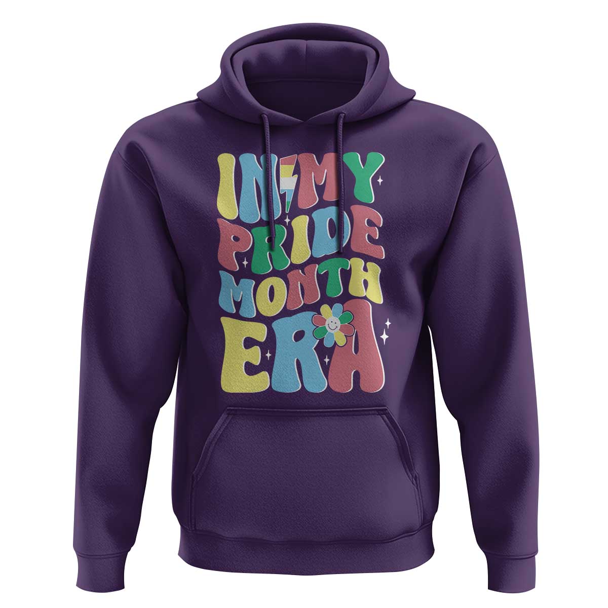 Disability Pride Month Hoodie In My Pride Month Era Retro Groovy Flower - Wonder Print Shop