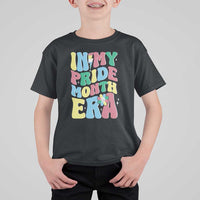 Disability Pride Month T Shirt For Kid In My Pride Month Era Retro Groovy Flower - Wonder Print Shop
