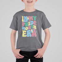 Disability Pride Month T Shirt For Kid In My Pride Month Era Retro Groovy Flower - Wonder Print Shop