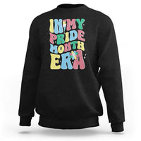 Disability Pride Month Sweatshirt In My Pride Month Era Retro Groovy Flower - Wonder Print Shop