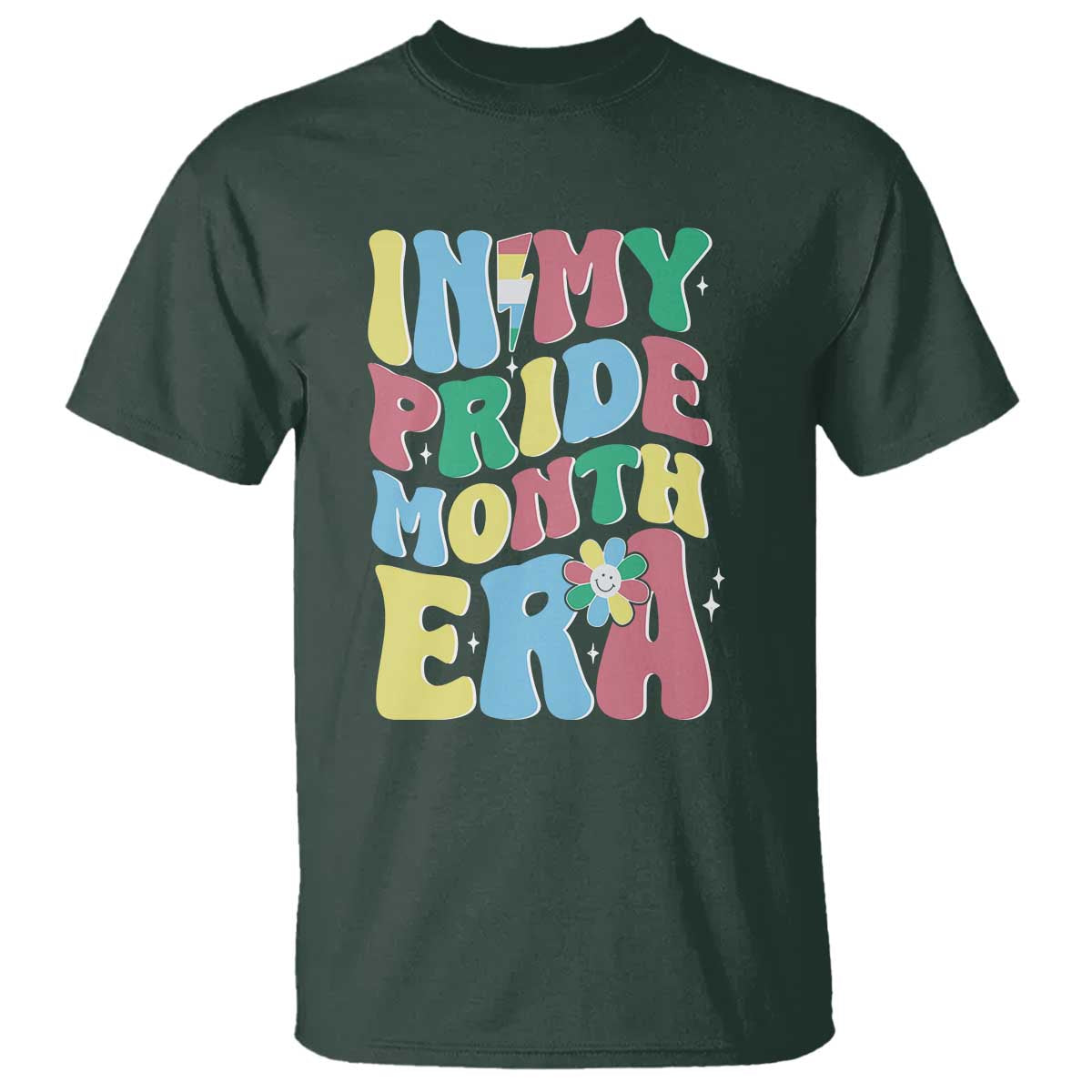 Disability Pride Month T Shirt In My Pride Month Era Retro Groovy Flower - Wonder Print Shop