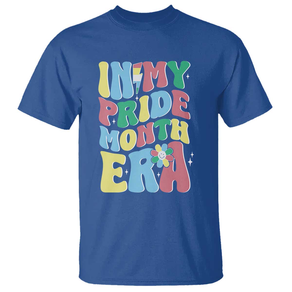Disability Pride Month T Shirt In My Pride Month Era Retro Groovy Flower - Wonder Print Shop